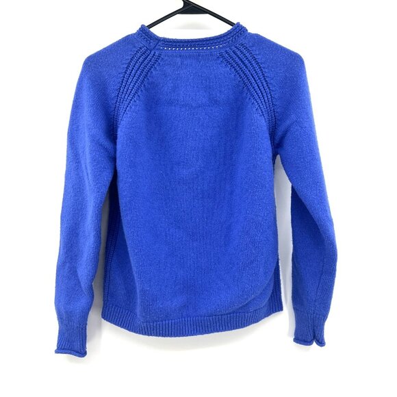 Caslon Merino Wool Blend Blue Pullover Sweater Women's Small - Picture 4 of 4